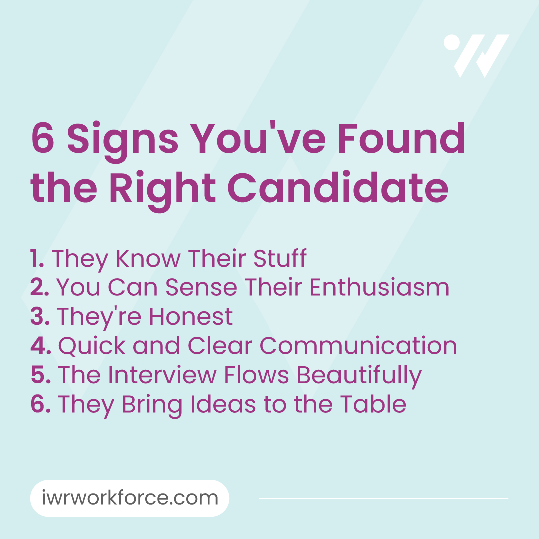 6 tips you've found the right candidate